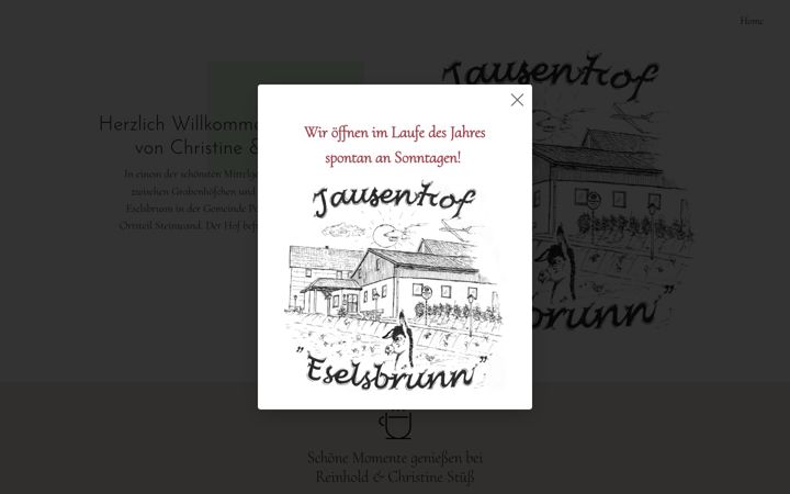 Screenshot of jausenhof-eselsbrunn.de
