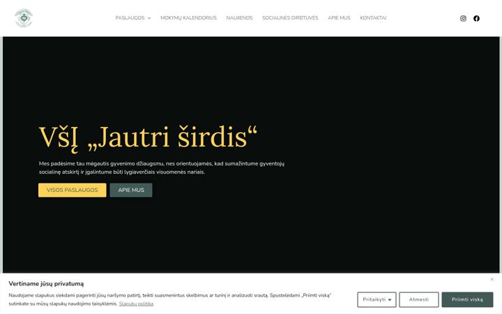 Screenshot of jautrisirdis.lt
