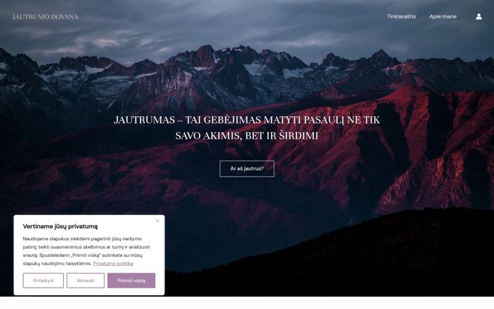 Screenshot of jautrumodovana.lt