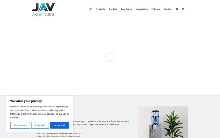 Screenshot of javagencies.co.za
