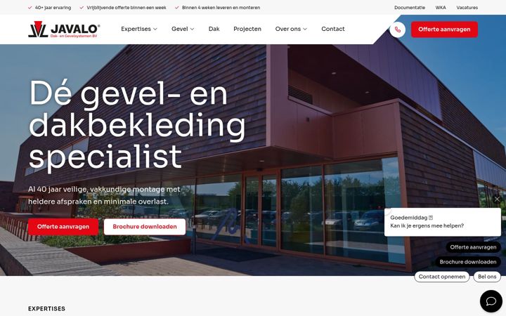 Screenshot of javalo.nl