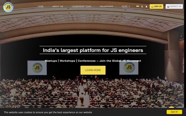 Screenshot of javascripters-community.com