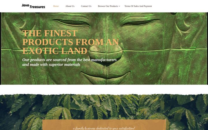Screenshot of javatreasures.com