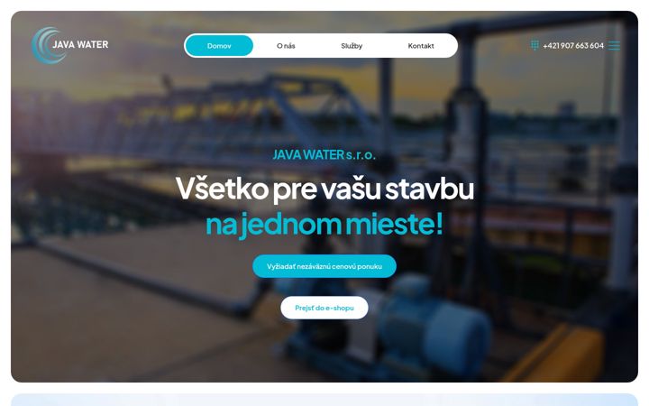 Screenshot of javawater.sk