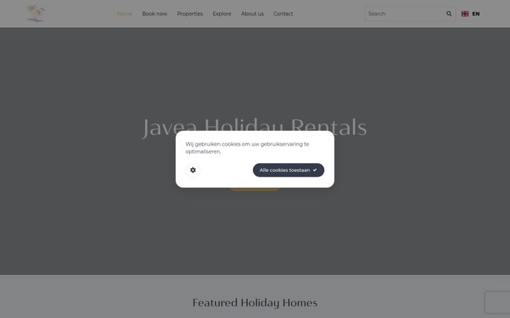 Screenshot of javeaholidayrentals.com