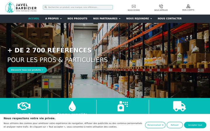 Screenshot of javelbarbizier.fr