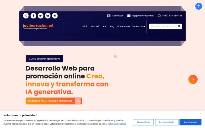 Screenshot of javiborrasbo.net