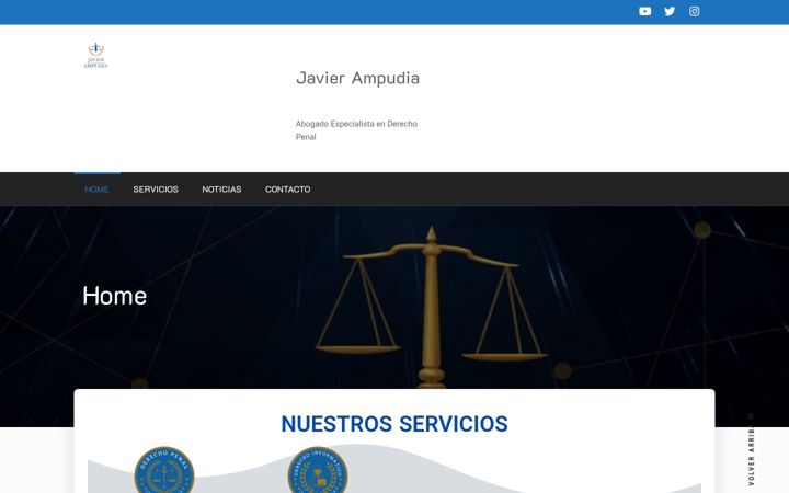 Screenshot of javierampudia.com