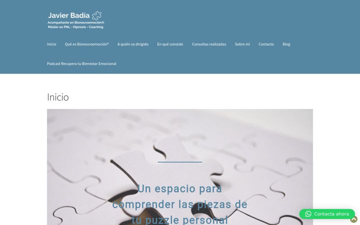 Screenshot of javierbadia.com