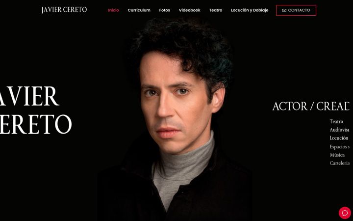 Screenshot of javiercereto.es