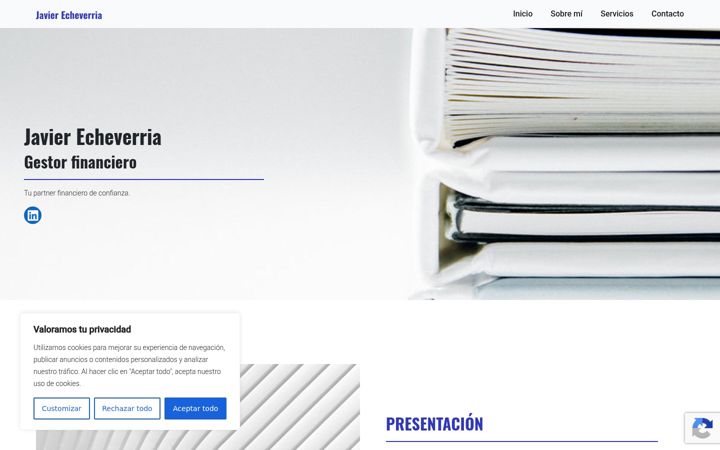 Screenshot of javierecheverria.com