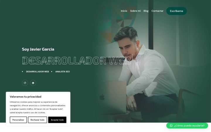 Screenshot of javiergarciasaez.com