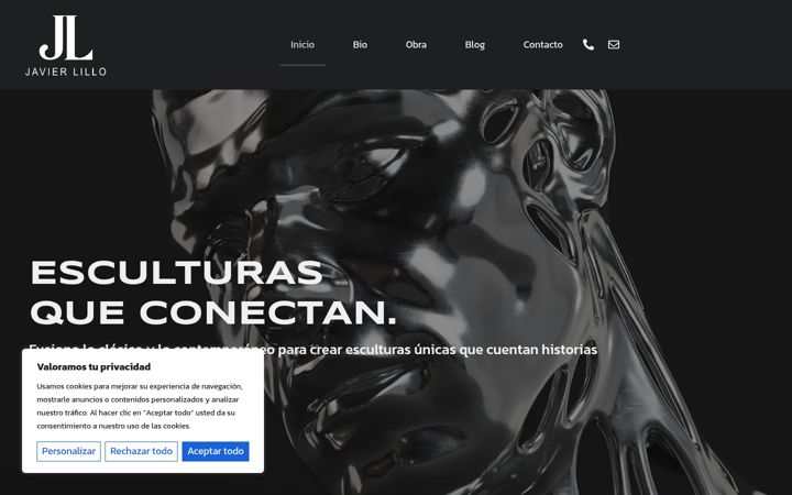 Screenshot of javierlillo.com