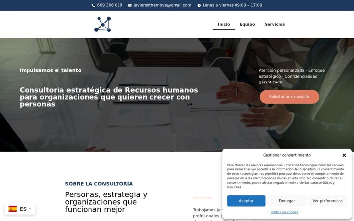 Screenshot of javiermartincantera.com