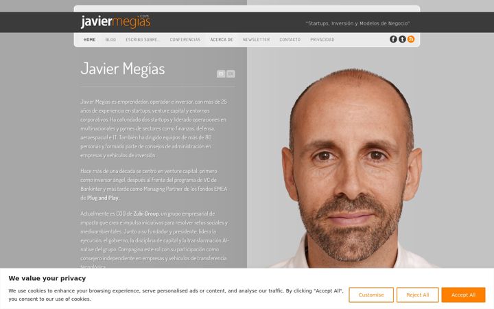 Screenshot of javiermegias.com