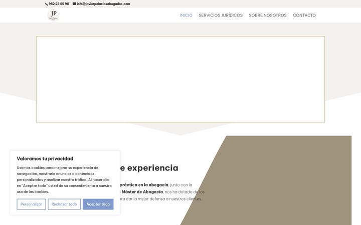 Screenshot of javierpalaciosabogados.com