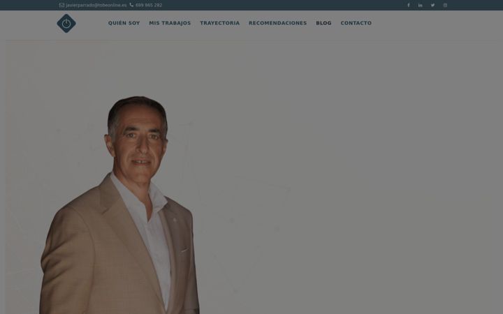 Screenshot of javierparrado.com