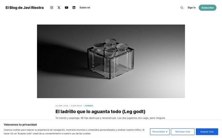 Screenshot of javiriestra.com