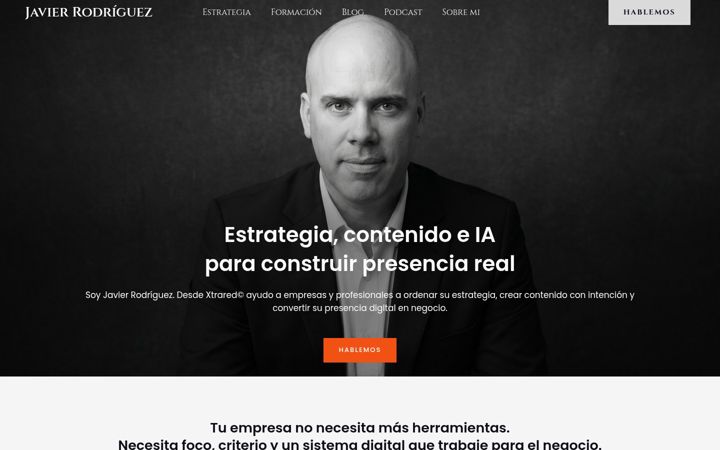 Screenshot of javirodriguez.com