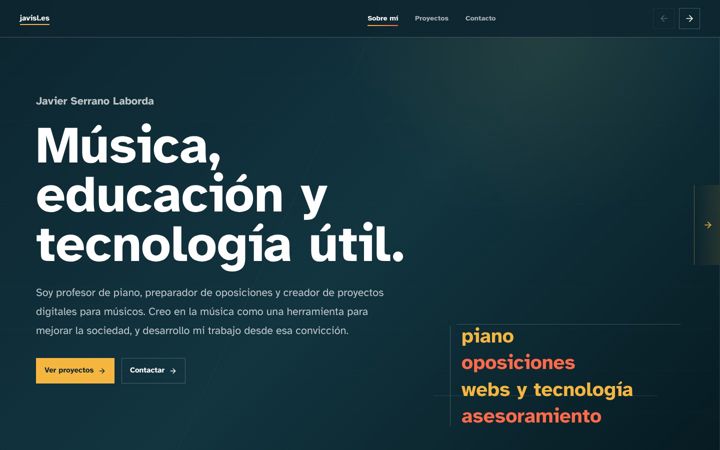 Screenshot of javisl.es