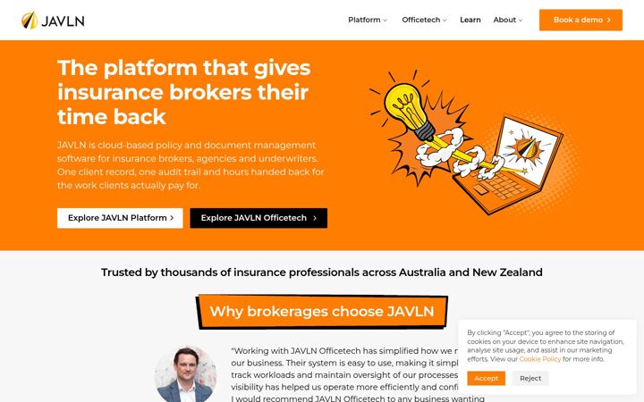 Screenshot of javln.com