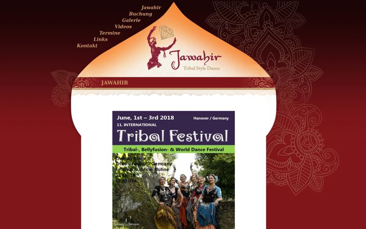 Screenshot of jawahir-tribal-fusion.de