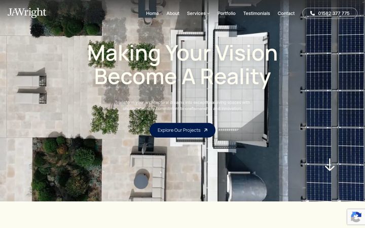 Screenshot of jawrightconstruction.co.uk