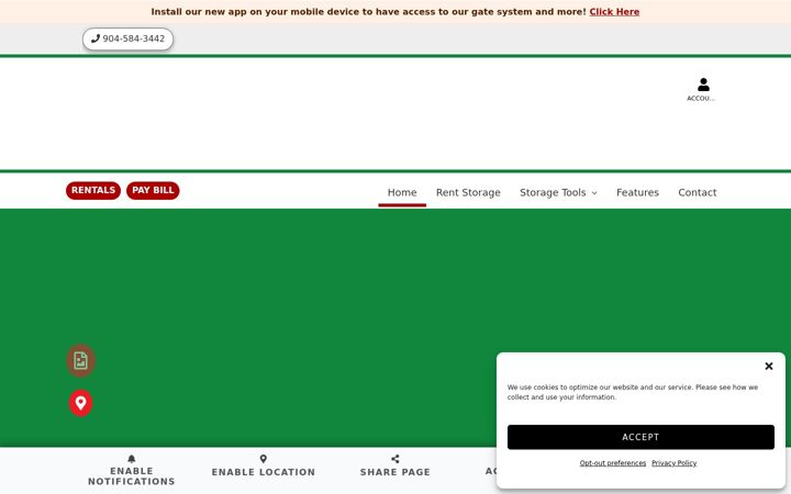 Screenshot of jaxboatrvstorage.com