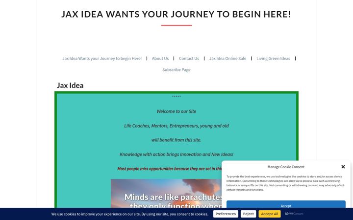 Screenshot of jaxidea.com
