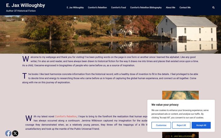 Screenshot of jaxwilloughby.com