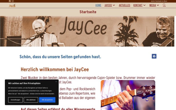 Screenshot of jay-cee.info