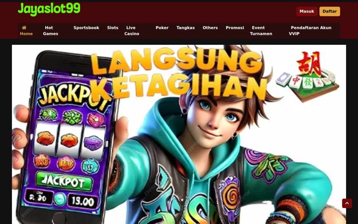 Screenshot of jayaslot99.com