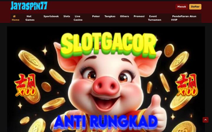 Screenshot of jayaspin77.com