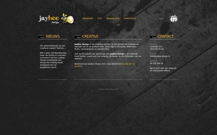 Screenshot of jaybee-design.nl