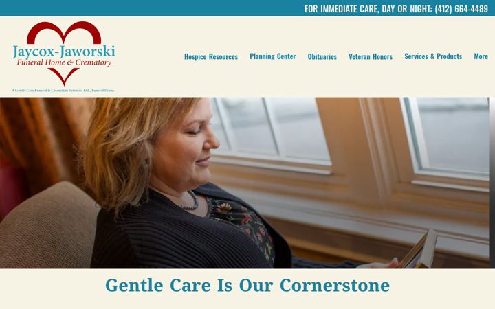Screenshot of jaycox-jaworskifh.com