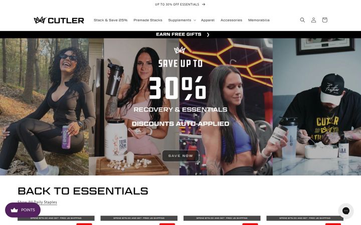 Screenshot of jaycutler.com
