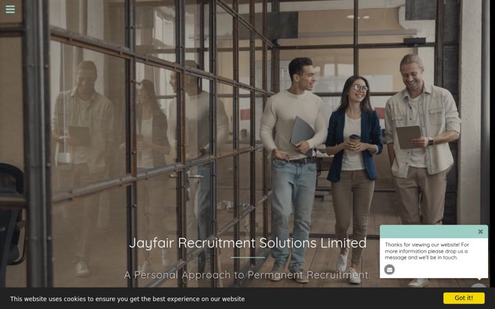 Screenshot of jayfairrecruitment.co.uk