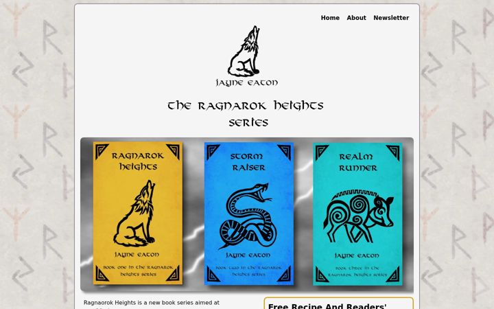 Screenshot of jayneeaton.com