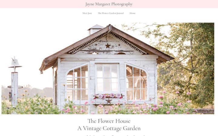 Screenshot of jaynemargaretphotography.com