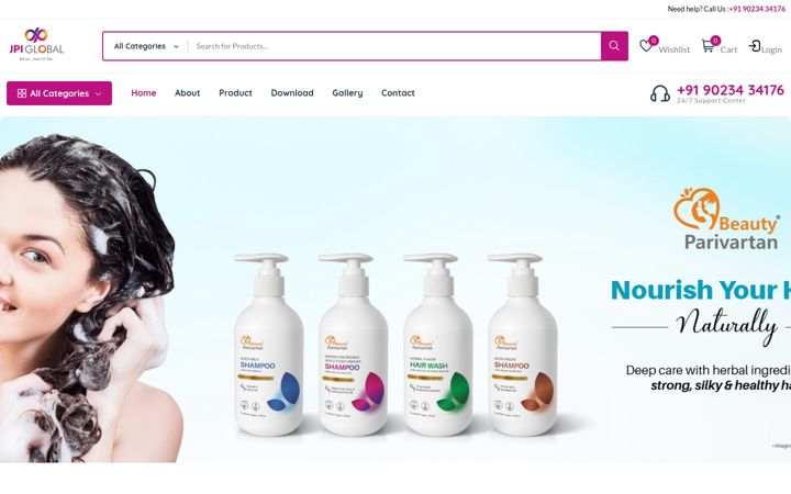 Screenshot of jayparivartanindia.com