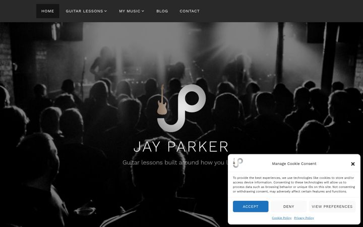 Screenshot of jayparker.co.uk