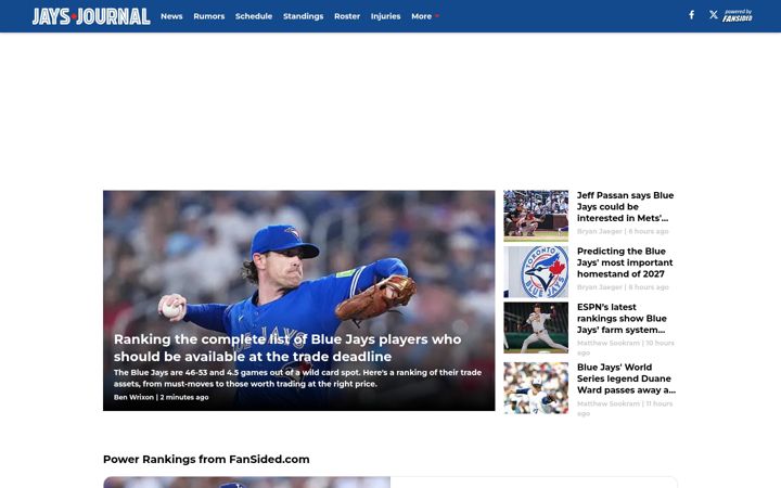 Screenshot of jaysjournal.com