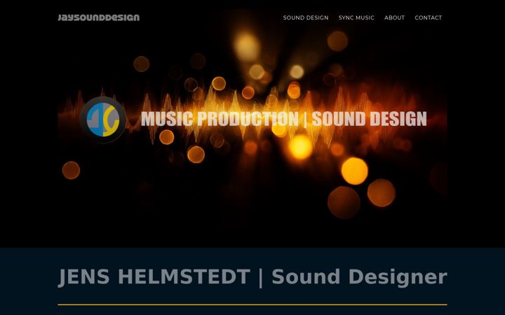 Screenshot of jaysounddesign.com
