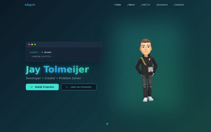 Screenshot of jaytolmeijer.nl