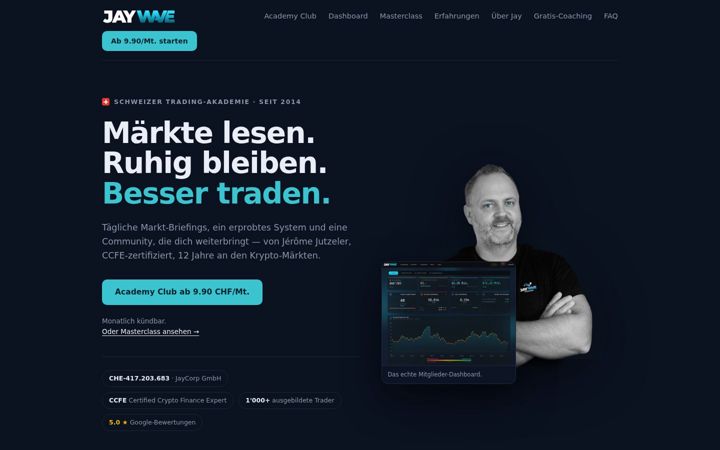 Screenshot of jaywave.ch