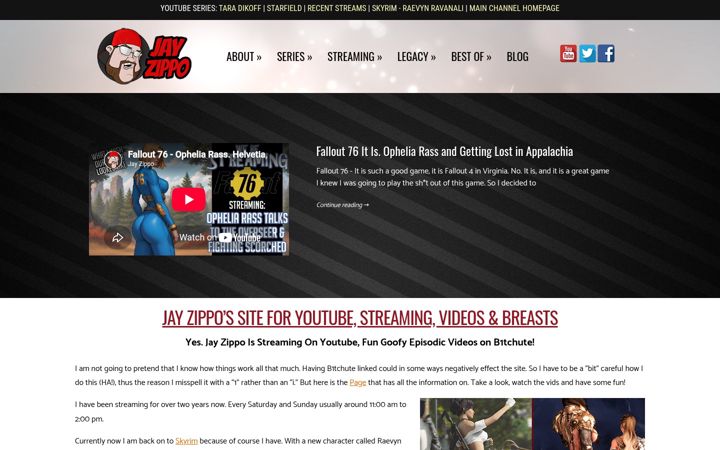 Screenshot ta' jayzippo.com