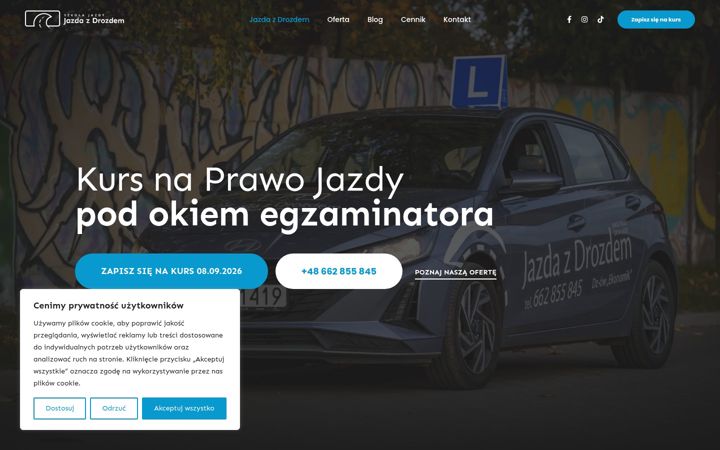Screenshot of jazdazdrozdem.pl