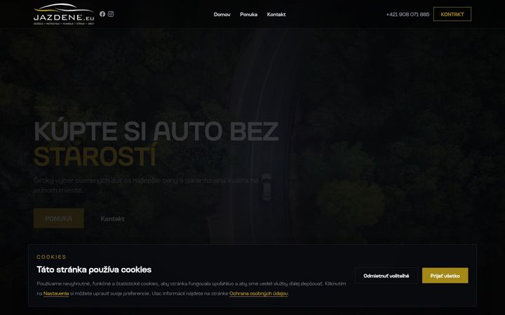 Screenshot of jazdene.eu