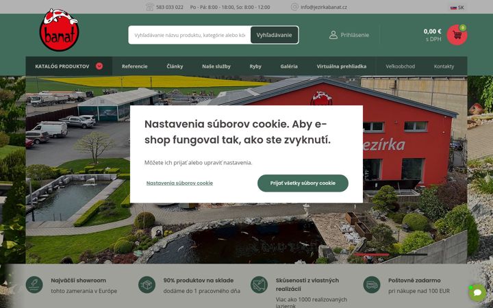 Screenshot of jazierkabanat.sk