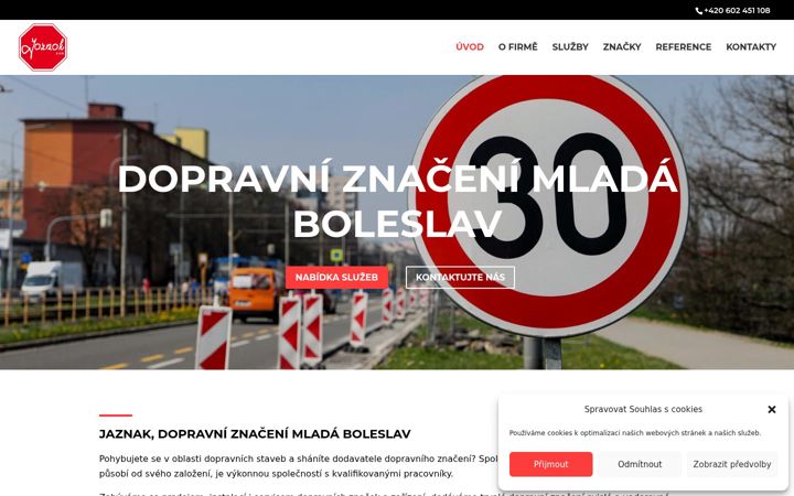 Screenshot of jaznak.cz